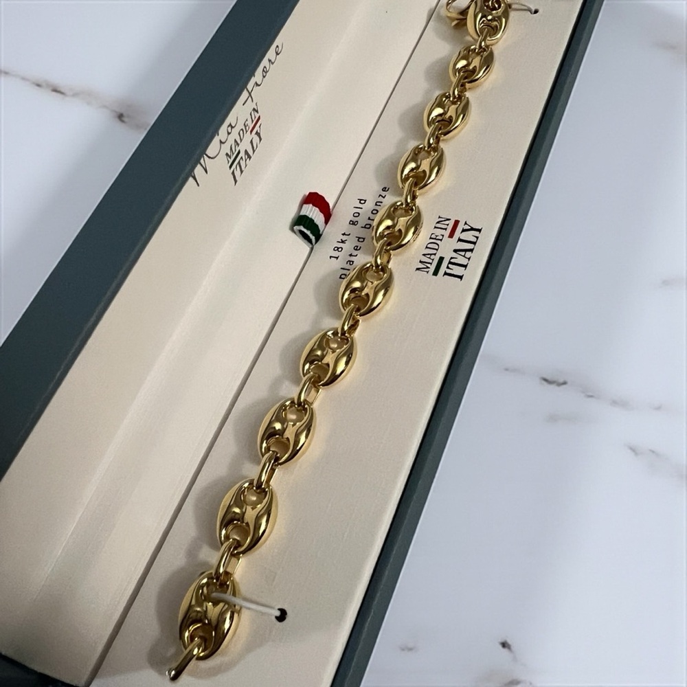 Mia Fiore 18K Gold Plated Bronze Bracelet New in Box - Picture 4 of 16